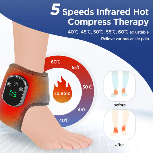 Heated Vibration Ankle Support